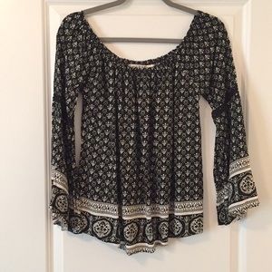 Black and White Shirt